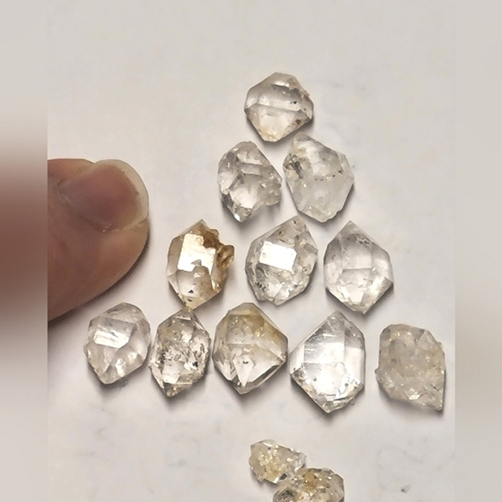 6pcs. Lot Tiny Herkimer Diamonds Double Terminated High Quality 2-8mm